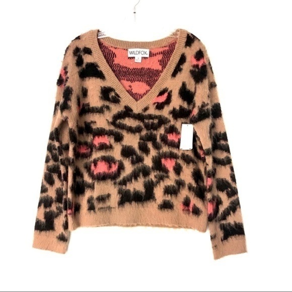 WILDFOX Preppy Kitty Tatum Sweater size S NWOT - Picture 4 of 8